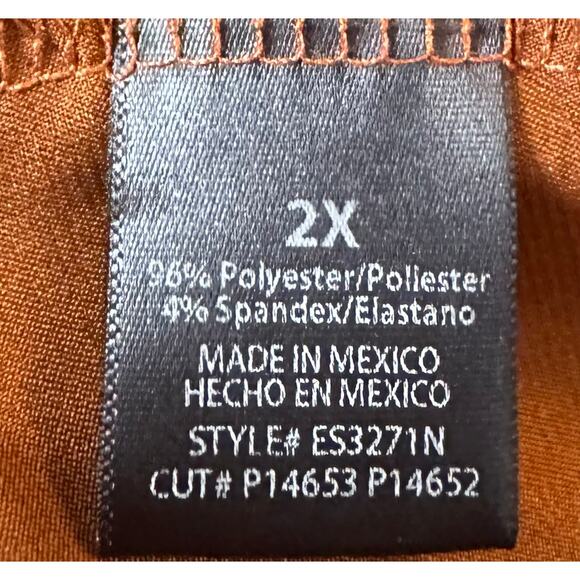 NWT Fashion Nova Valencia Wrap Satin Midi Skirt Bronze High Waist Plus Size 2X - Picture 12 of 12